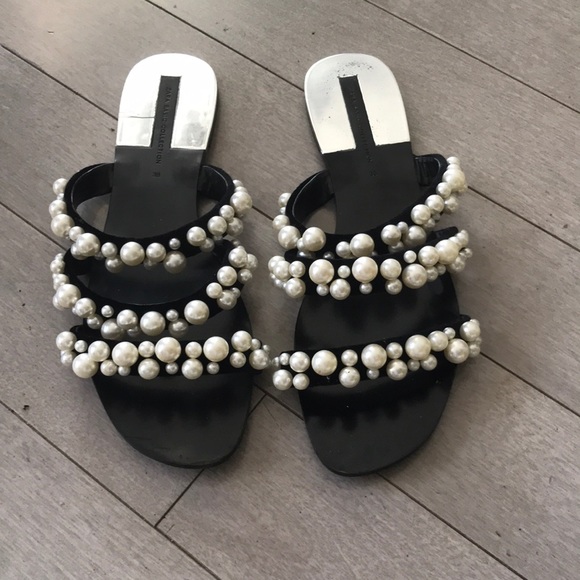 ZARA BLOGGER FAVORITE PEARL SANDALS
